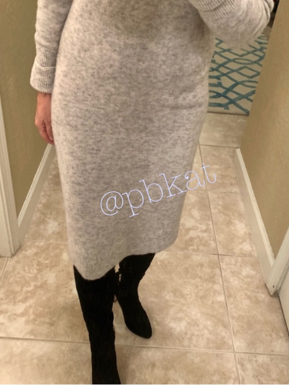 Club Monaco Gray Alpaca Blend Sweater Dress - Picture 8 of 8